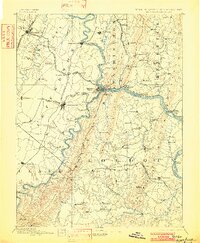 Harpers Ferry 1893 topographic map thumbnail