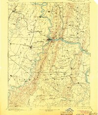 Harpers Ferry 1893 topographic map thumbnail