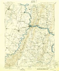 Harpers Ferry 1893 topographic map thumbnail