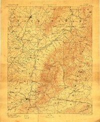 Harrisonburg 1892 topographic map thumbnail