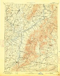 Harrisonburg 1892 topographic map thumbnail