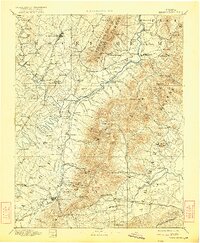 Harrisonburg 1892 topographic map thumbnail