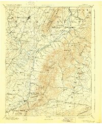 Harrisonburg 1892 topographic map thumbnail