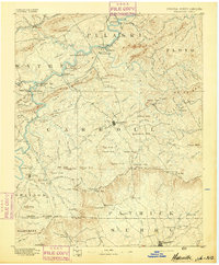 Hillsville 1892 topographic map thumbnail
