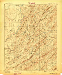 Lewisburg 1887 topographic map thumbnail