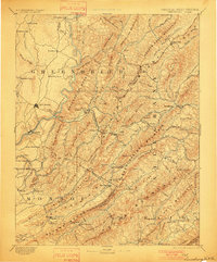 Lewisburg 1891 topographic map thumbnail