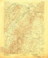 Luray 1893 topographic map thumbnail