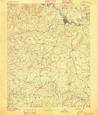 Lynchburg 1892 topographic map thumbnail