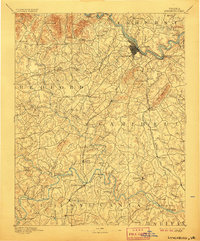 Lynchburg 1892 topographic map thumbnail