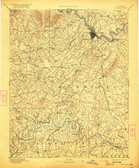 Lynchburg 1892 topographic map thumbnail