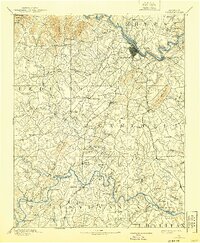 Lynchburg 1892 topographic map thumbnail