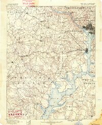 Mt. Vernon 1890 topographic map thumbnail