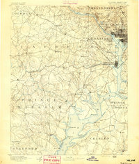Mt. Vernon 1891 topographic map thumbnail