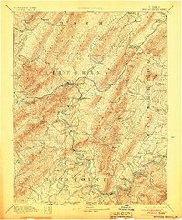 Natural Bridge 1894 topographic map thumbnail