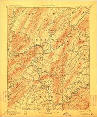 Natural Bridge 1894 topographic map thumbnail
