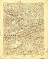 Pocahontas 1894 topographic map thumbnail