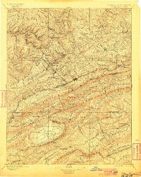Pocahontas 1895 topographic map thumbnail