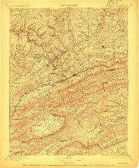 Pocahontas 1895 topographic map thumbnail
