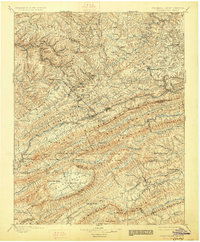Pocahontas 1895 topographic map preview