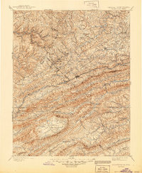 Pocahontas 1895 topographic map thumbnail