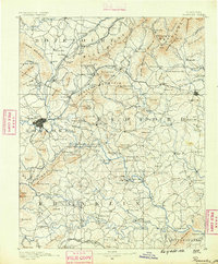 Roanoke 1890 topographic map thumbnail