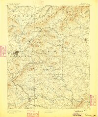 Roanoke 1891 topographic map thumbnail