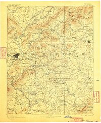Roanoke 1891 topographic map thumbnail