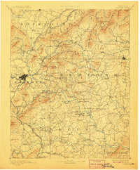 Roanoke 1891 topographic map thumbnail