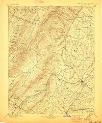 Staunton 1894 topographic map thumbnail