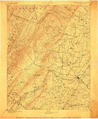 Staunton 1894 topographic map thumbnail