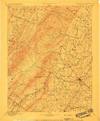 Staunton 1894 topographic map thumbnail