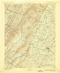 Staunton 1894 topographic map thumbnail