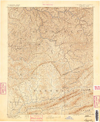 Tazewell 1891 topographic map thumbnail