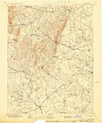 Thorofare Gap 1894 topographic map thumbnail