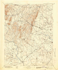 Thorofare Gap 1894 topographic map thumbnail