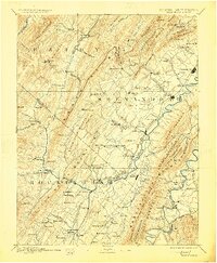 Woodstock 1892 topographic map thumbnail
