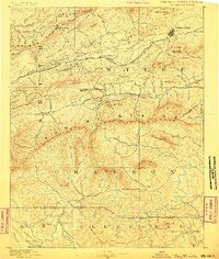 Wytheville 1889 topographic map thumbnail