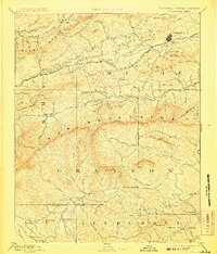 Wytheville 1892 topographic map thumbnail