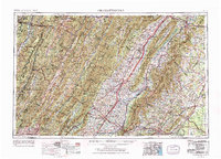 Charlottesville 1956 topographic map thumbnail