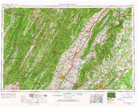 Charlottesville 1956 topographic map thumbnail