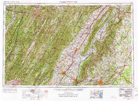 Charlottesville 1956 topographic map thumbnail