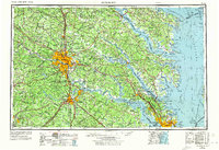Richmond 1943 topographic map thumbnail