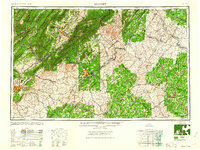 Roanoke 1959 topographic map thumbnail