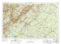 Roanoke 1971 topographic map thumbnail
