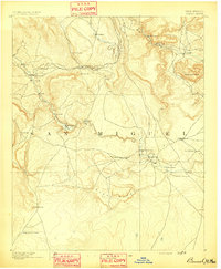Bernal 1891 topographic map thumbnail