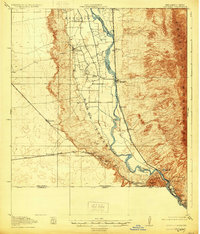 Canutillo 1919 topographic map thumbnail