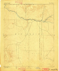 Chaco 1892 topographic map thumbnail