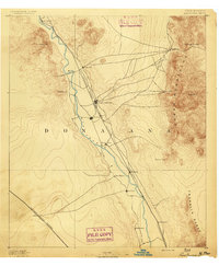 Las Cruces 1891 topographic map thumbnail