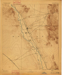 Las Cruces 1893 topographic map thumbnail