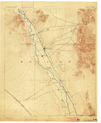 Las Cruces 1893 topographic map thumbnail